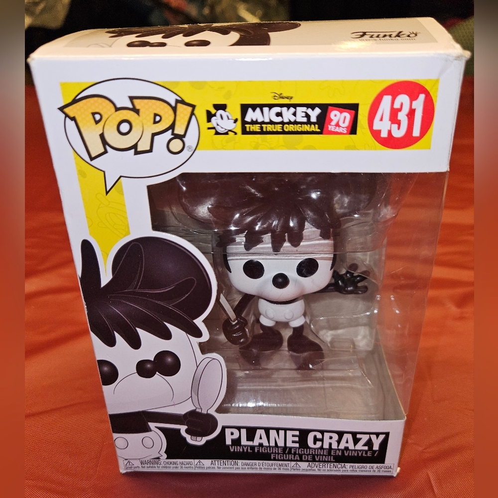 Funko Pop! Disney Mickey Plane Crazy #431 Vinyl Figure New in Box